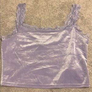 velvet crop top